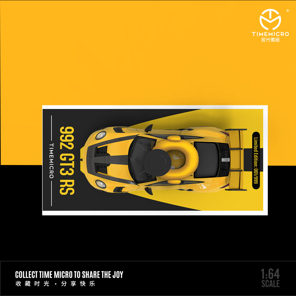 PRE ORDER TimeMicro - Porsche 992 GT3RS Edición Patito Amarillo sin Figura