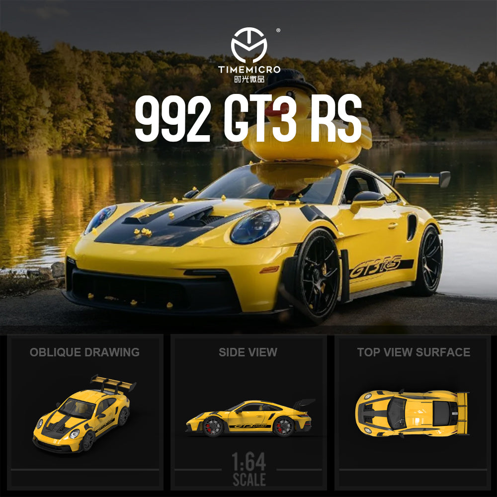 PRE ORDER TimeMicro - Porsche 992 GT3RS Edición Patito Amarillo sin Figura