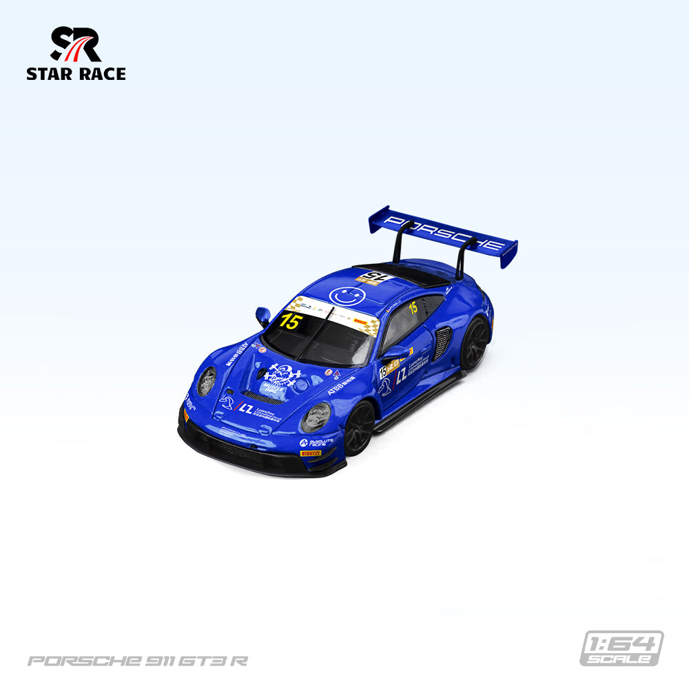 PRE ORDER StarRace 1:64 / Porsche 911 GT3 R Azul No. 15 Racing