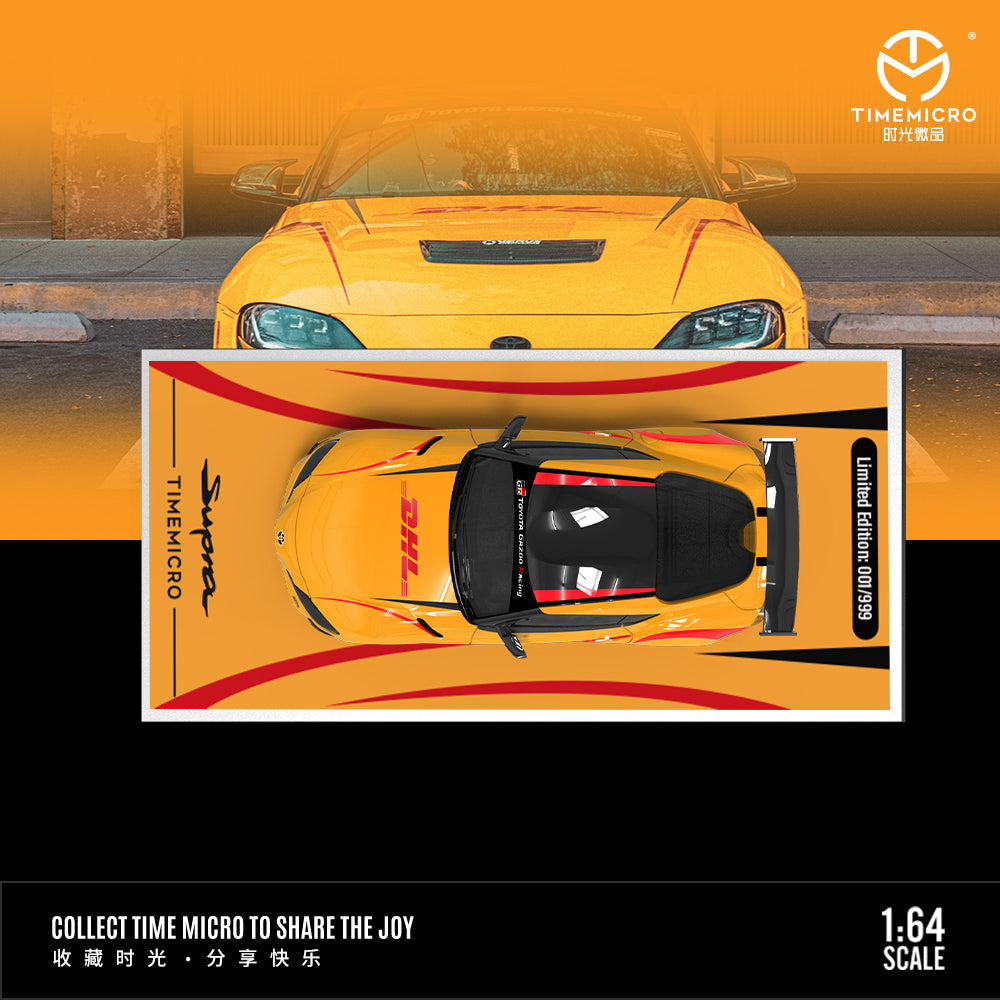 PRE ORDER TimeMicro 1/64 - Toyota Supra A90 DHL Livery