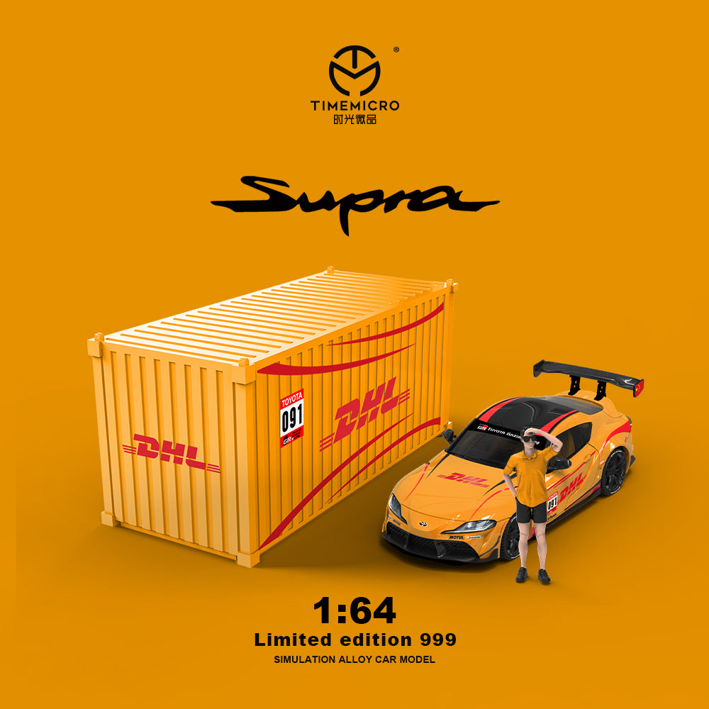 PRE ORDER TimeMicro 1/64 - Set Toyota Supra A90 DHL Livery