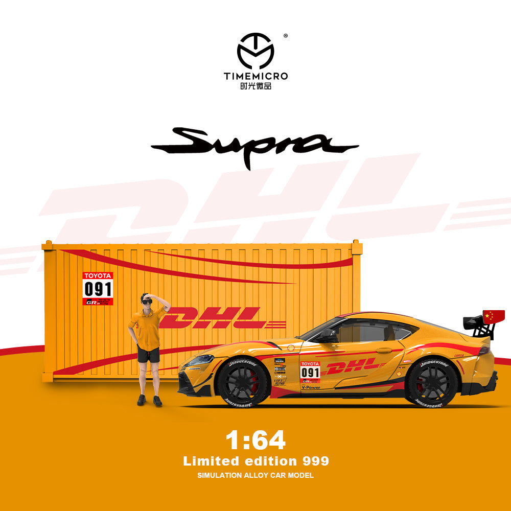 PRE ORDER TimeMicro 1/64 - Set Toyota Supra A90 DHL Livery