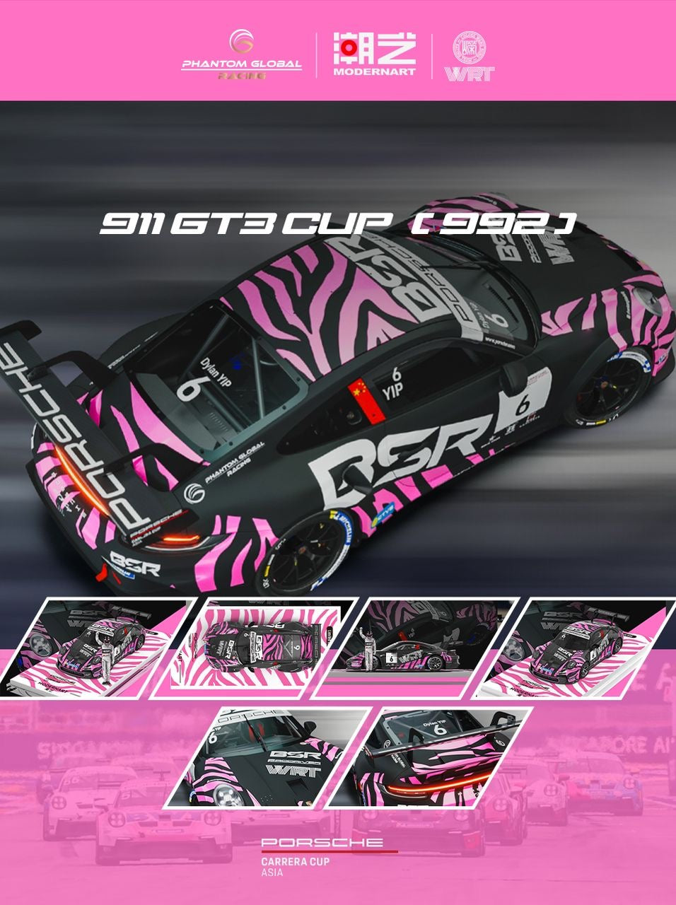 PRE ORDER ModernArt & WRT 1:64 / Porsche 911 GT3 w Figure