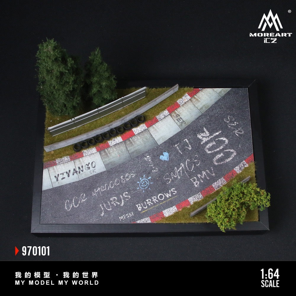 PRE ORDEN MoreArt 1:64 / Diorama Circuito de Nurburgring