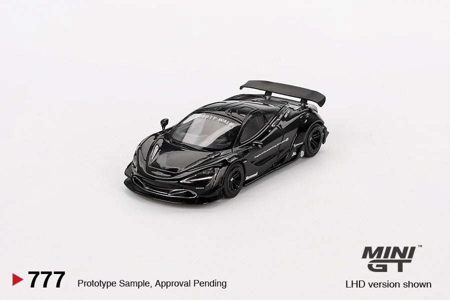 PRE ORDER Mini GT 1:64 / McLaren 720S LB-Works – Black – MiJo Exclusives