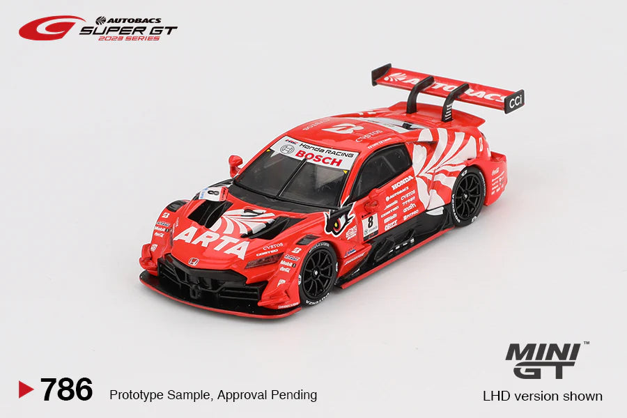 PRE ORDER Mini GT 1:64 / Japan Exclusive Honda NSX-GT “Type S” GT500 #8 “ARTA MUGEN NSX-GT ” ARTA 2023 SUPER GT Series