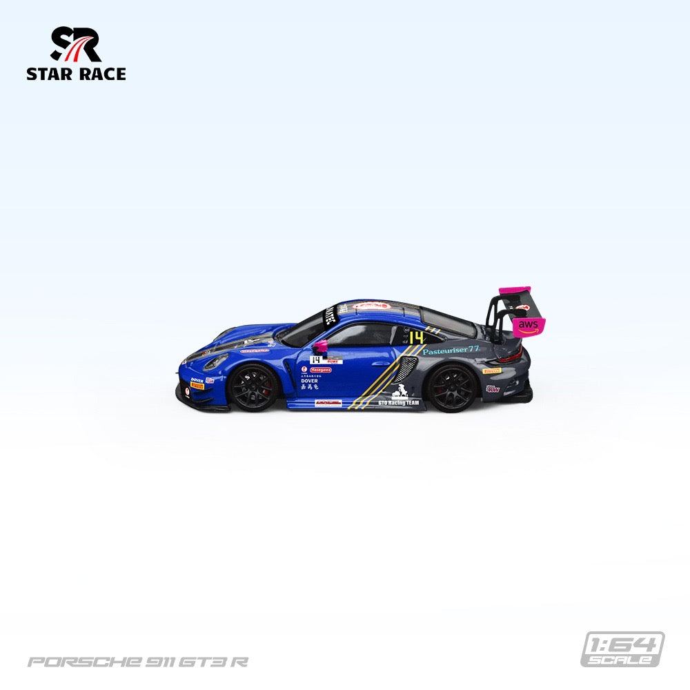 PRE ORDER StarRace 1:64 / Porsche 911 GT3 R GTO Racing Team Blue