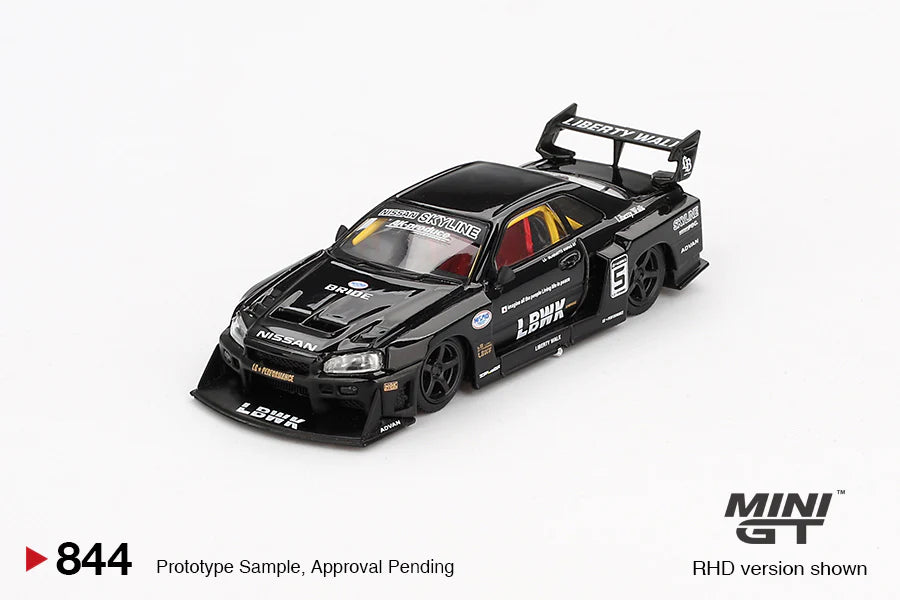 PRE ORDER Mini GT 1:64 / Nissan LB-ER34 Super Silhouette SKYLINE – Black