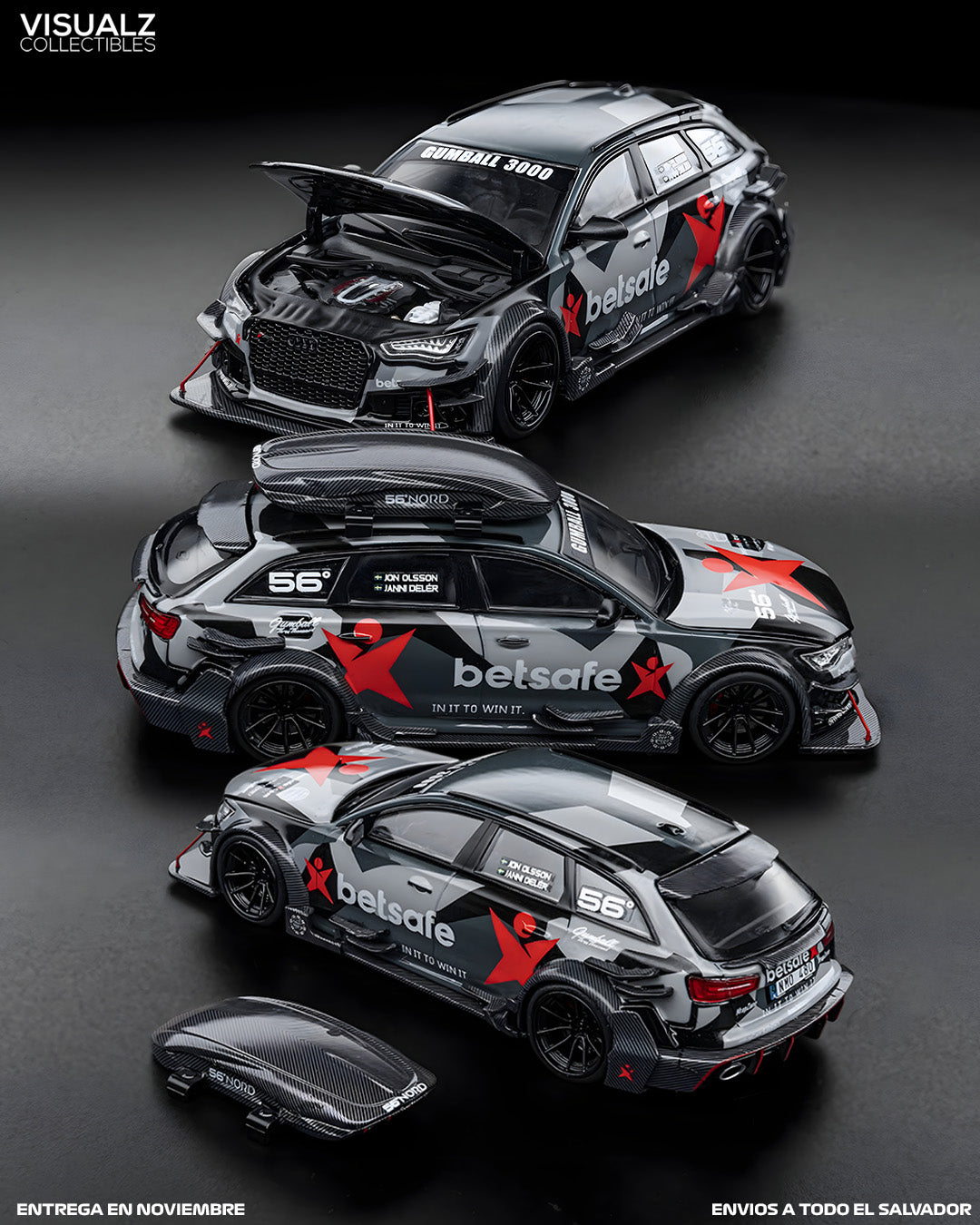 PRE ORDER DCM 1:64 / Audi RS6 C7 DTM Betsafe Gumball 3000