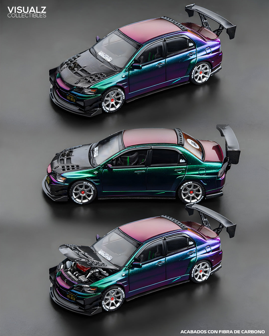 PRE ORDER Findclassically 1:64 / Mitsubishi Evo 9na Generación Modificado