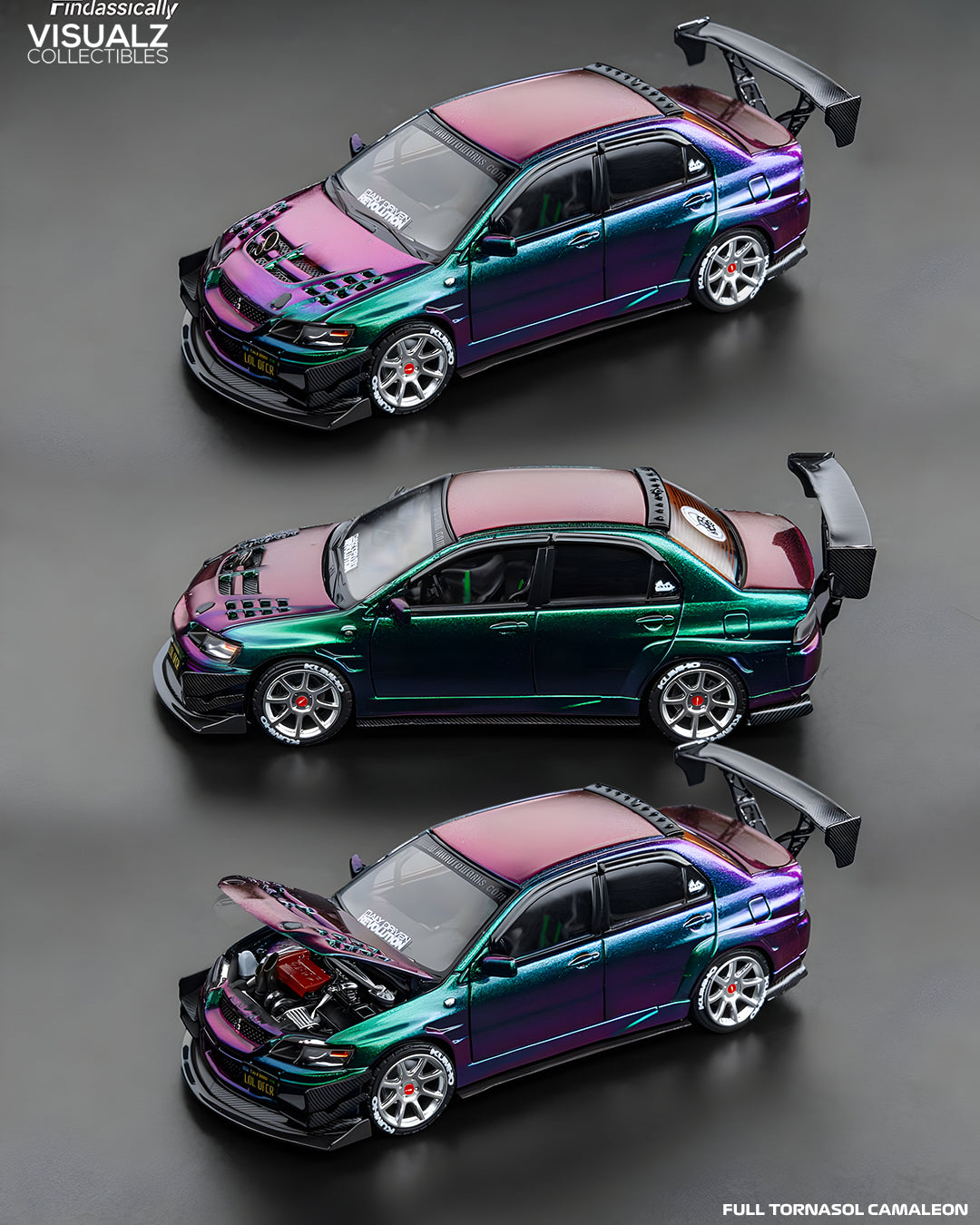 PRE ORDER Findclassically 1:64 / Mitsubishi Evo 9na Generación Modificado
