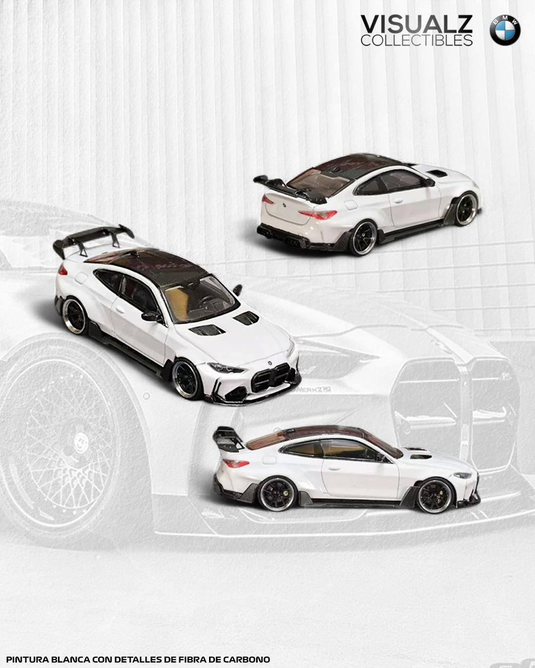 StreetWeapom 1:64 / BMW M4 G82 Widebody Blanco