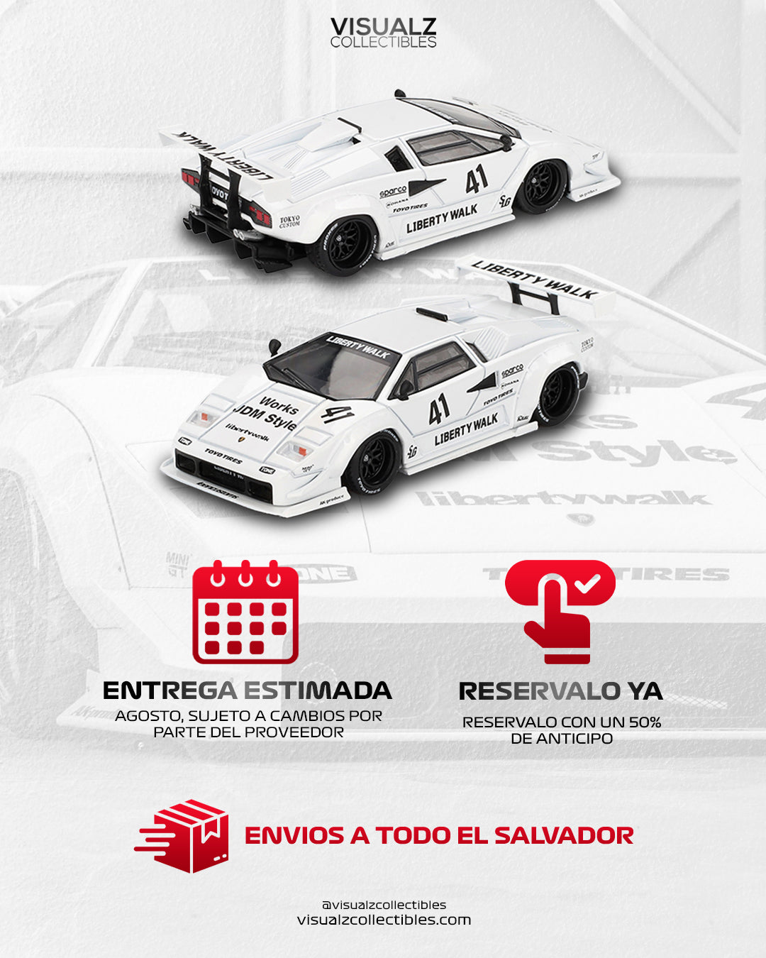MiniGT 1:64 / Lamborghini Countach LBWK