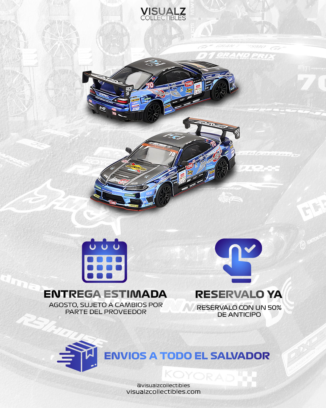 MiniGT 1:64 / Nissan Silvia S15 DMAX Grand Prix Japan Exclusive