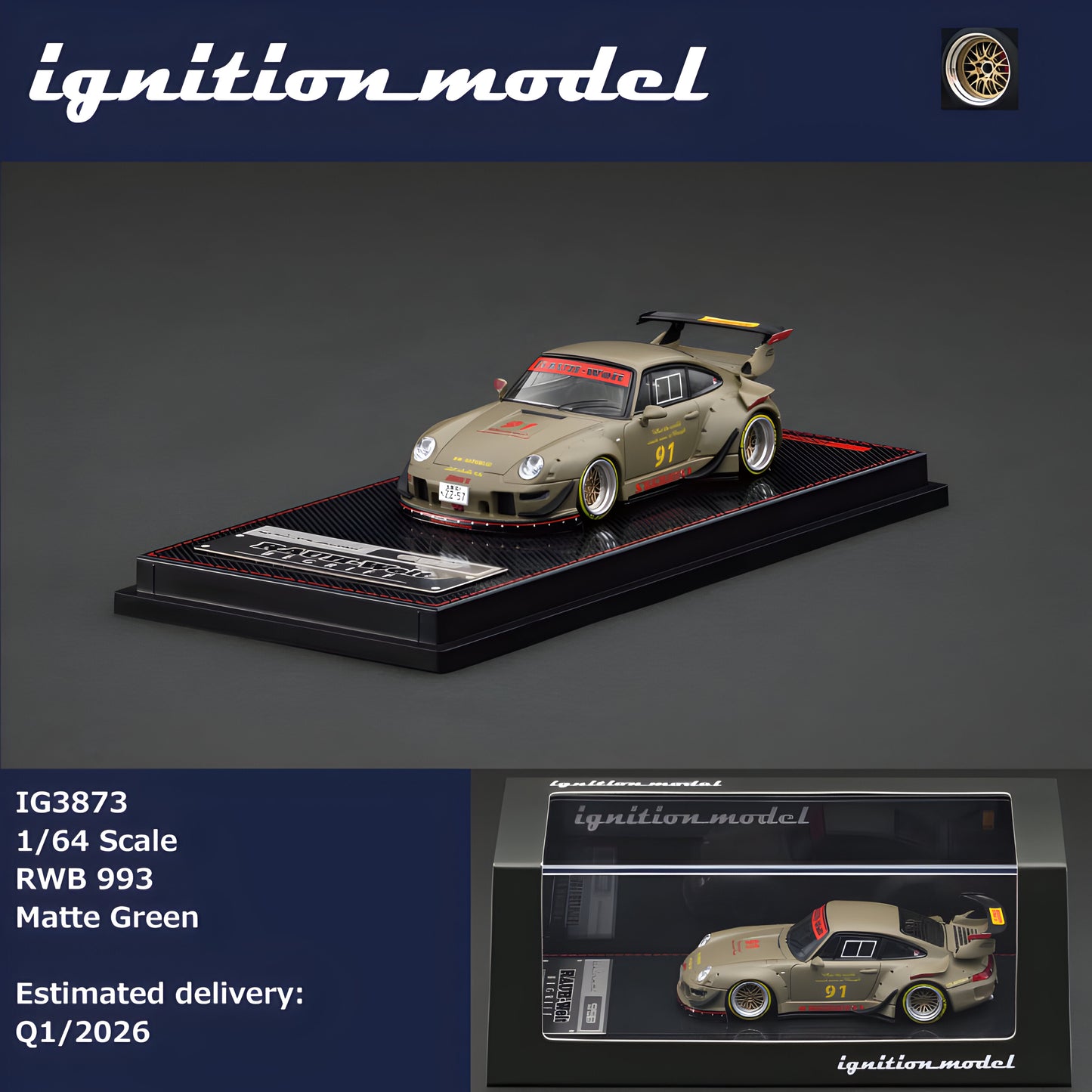 PRE ORDEN Ignition Model 1:64 / Porsche RWB 993