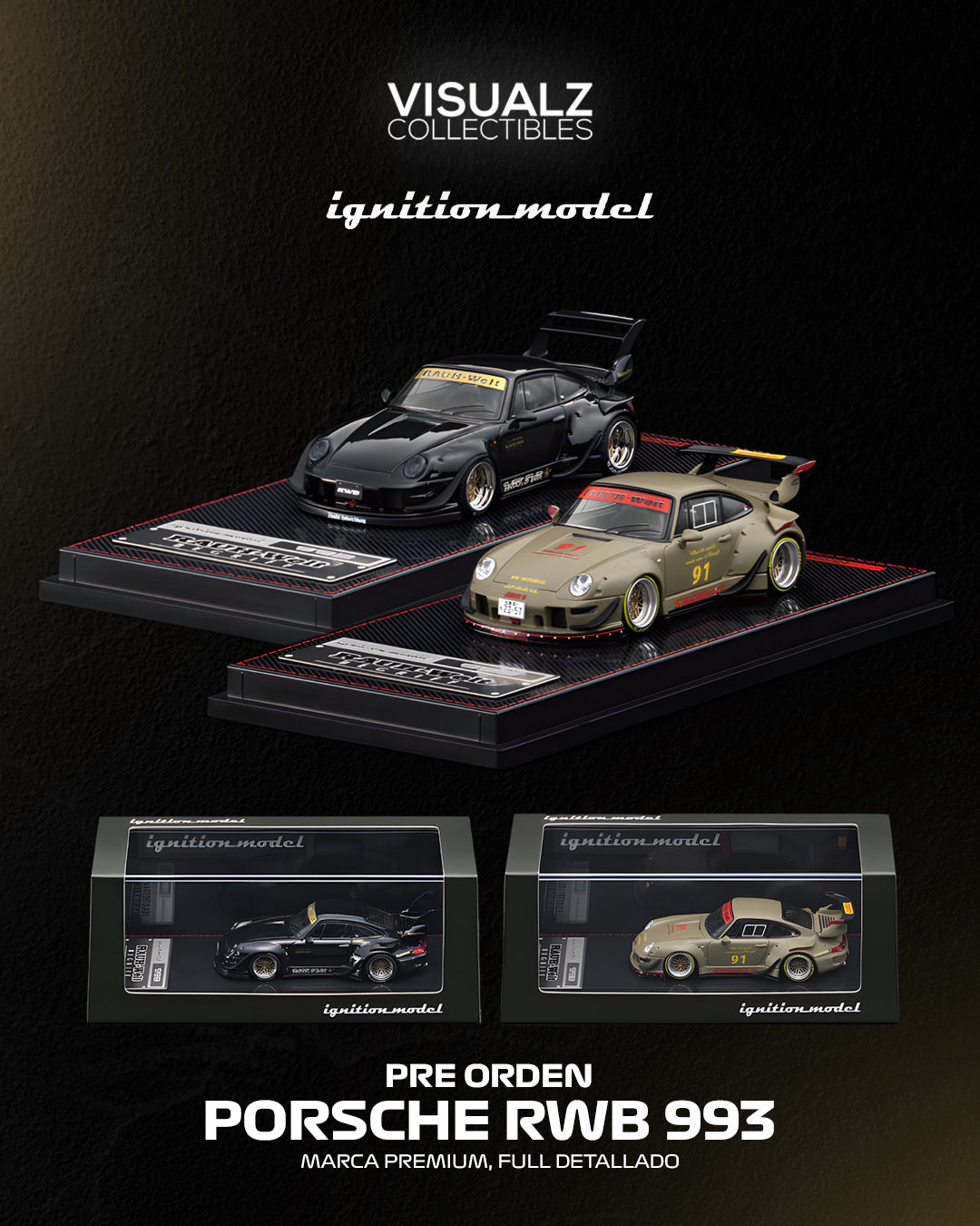 PRE ORDEN Ignition Model 1:64 / Porsche RWB 993