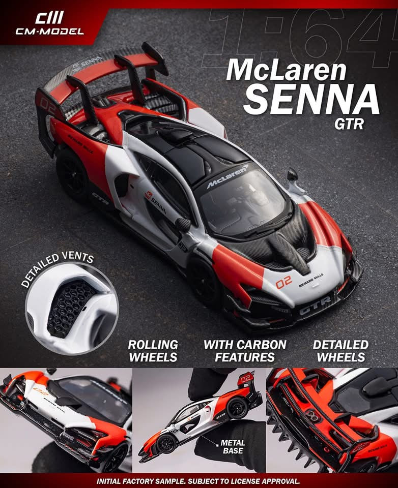PRE ORDER CM Model 1:64 / McLaren Senna Livery