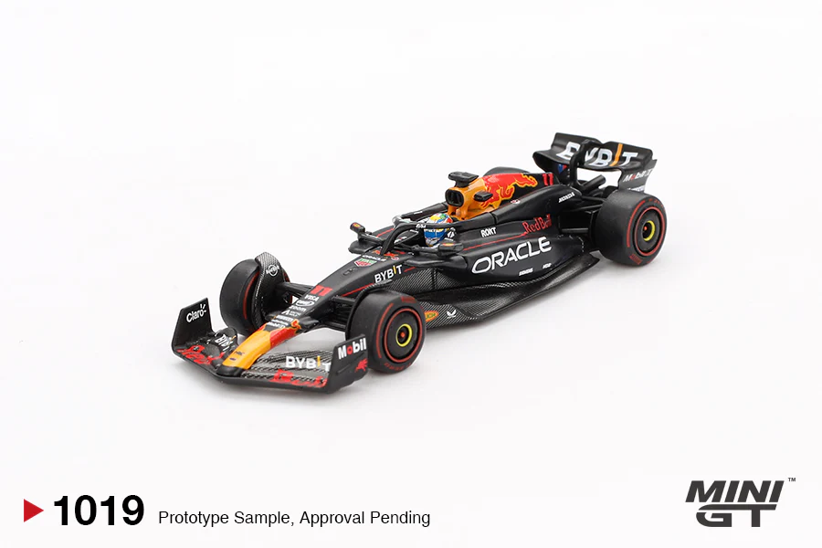 PRE ORDER Mini GT 1:64 / Oracle Red Bull Racing RB20 #11 Sergio Pérez 2024 F1 2024 Bahrain GP 2nd Place