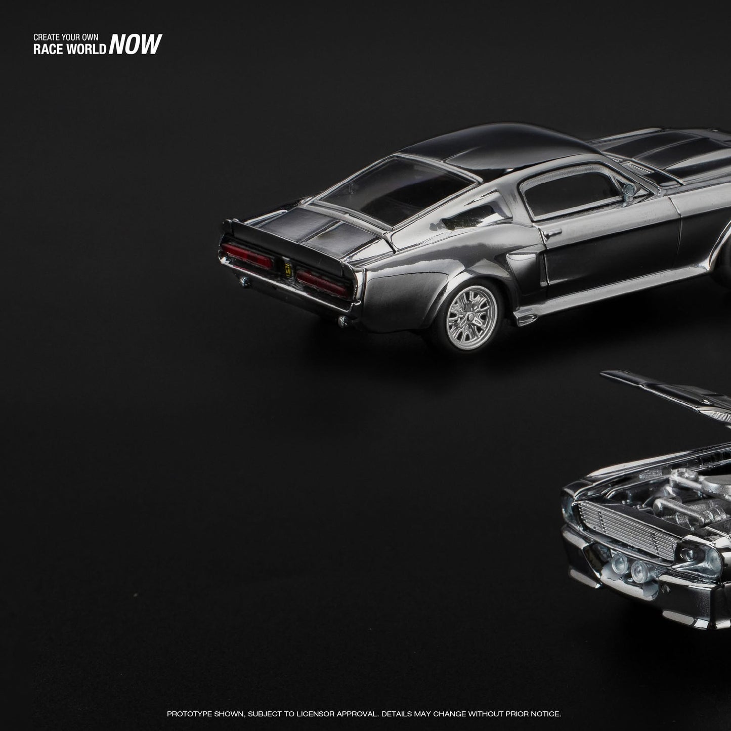 PRE ORDER PopRace 1:64 / Shelby Mustang GT500 Cromado