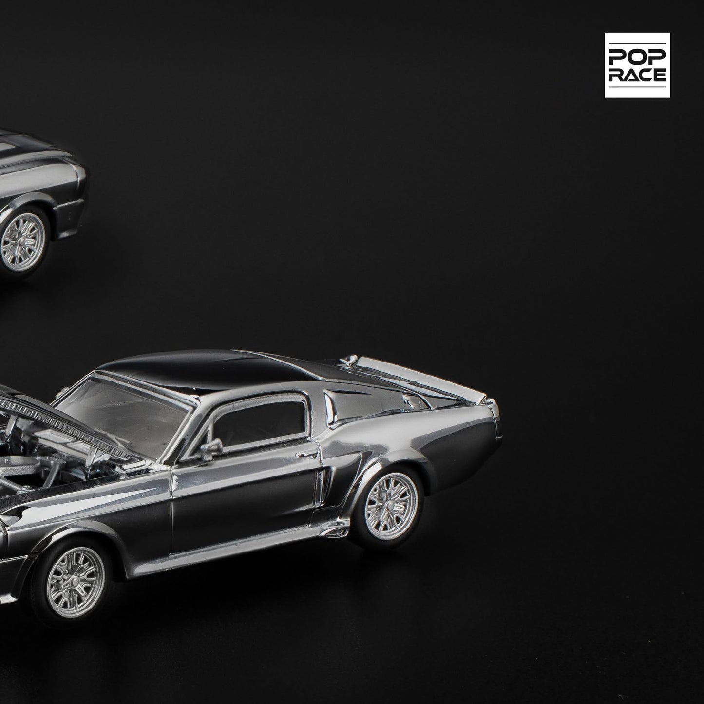 PRE ORDER PopRace 1:64 / Shelby Mustang GT500 Cromado