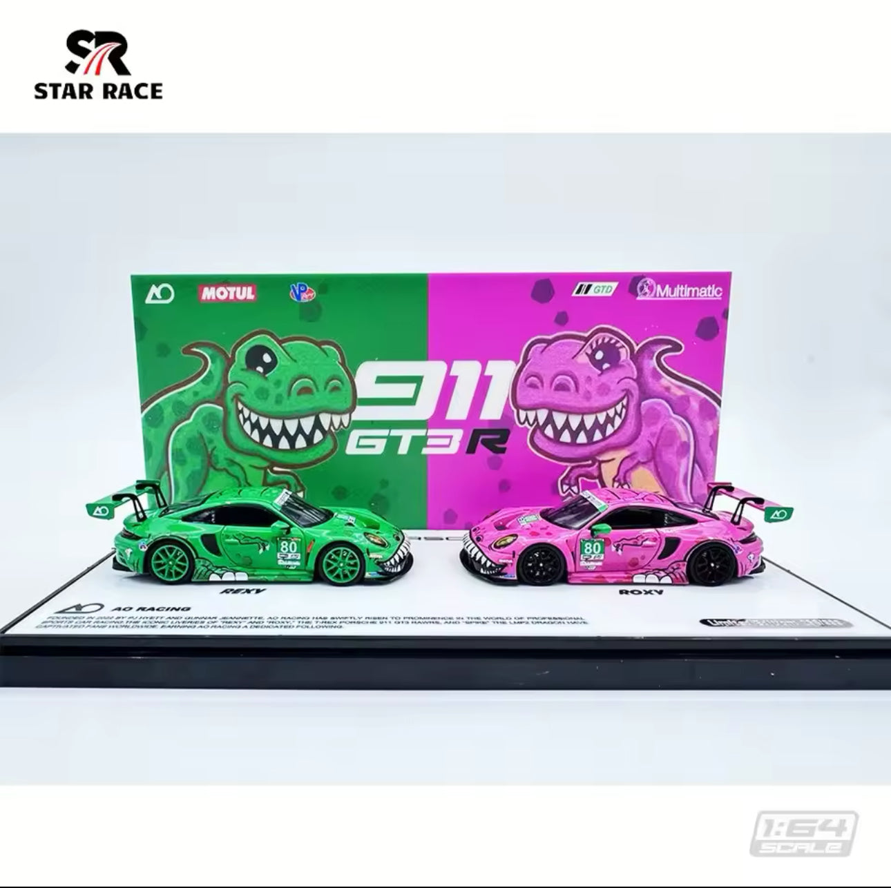 StarRace 1:64 / Duo de Rexy y Roxy Porsches 911 GT3 R