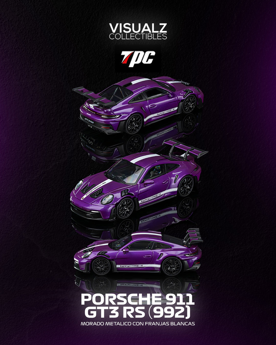 PRE ORDER TPC 1:64 / Porsche 911 GT3 RS (992) Morado Metalico