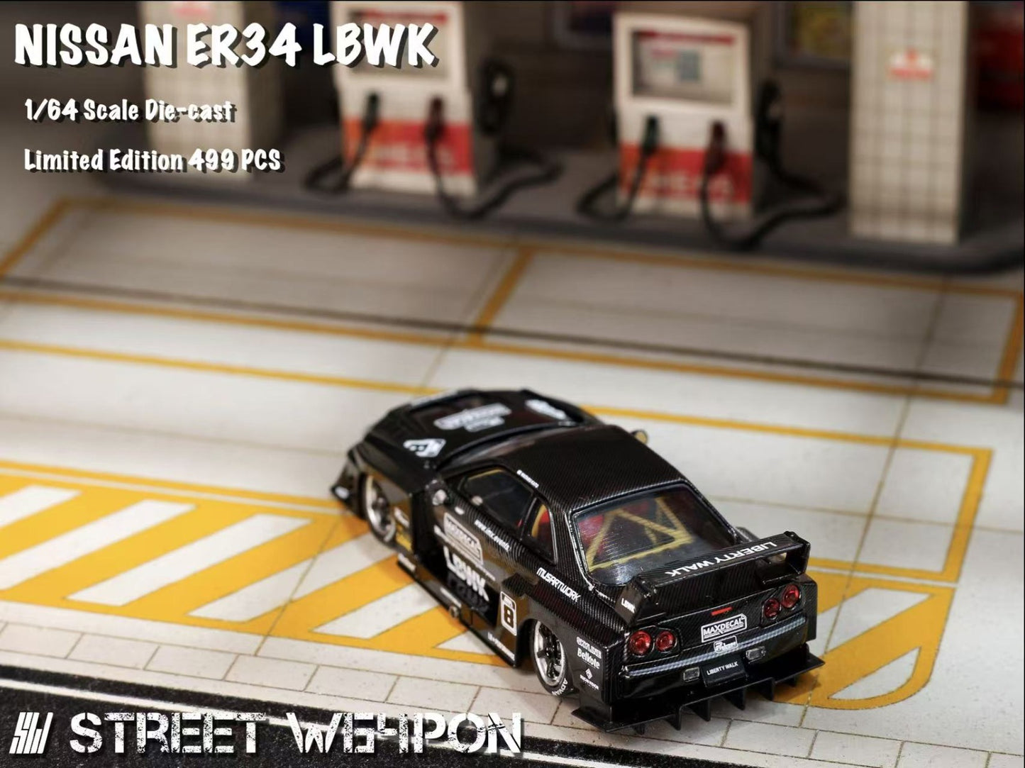 PRE ORDER StreetWeapon 1:64 / Nissan Skyline ER34 LBWK