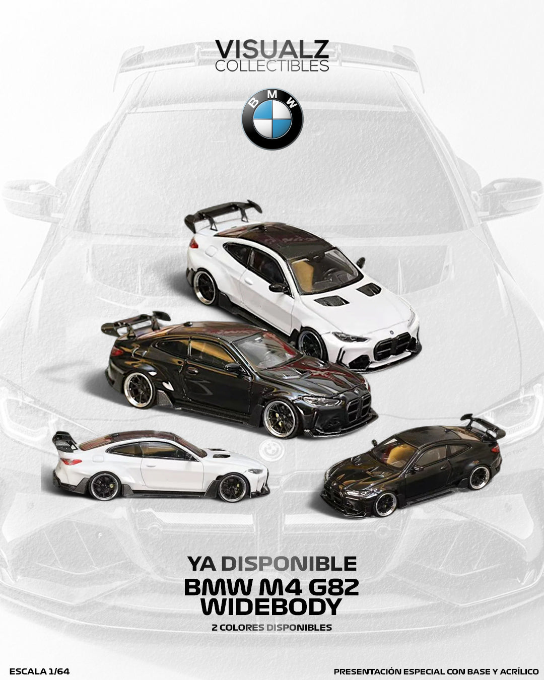 StreetWeapom 1:64 / BMW M4 G82 Widebody Negro