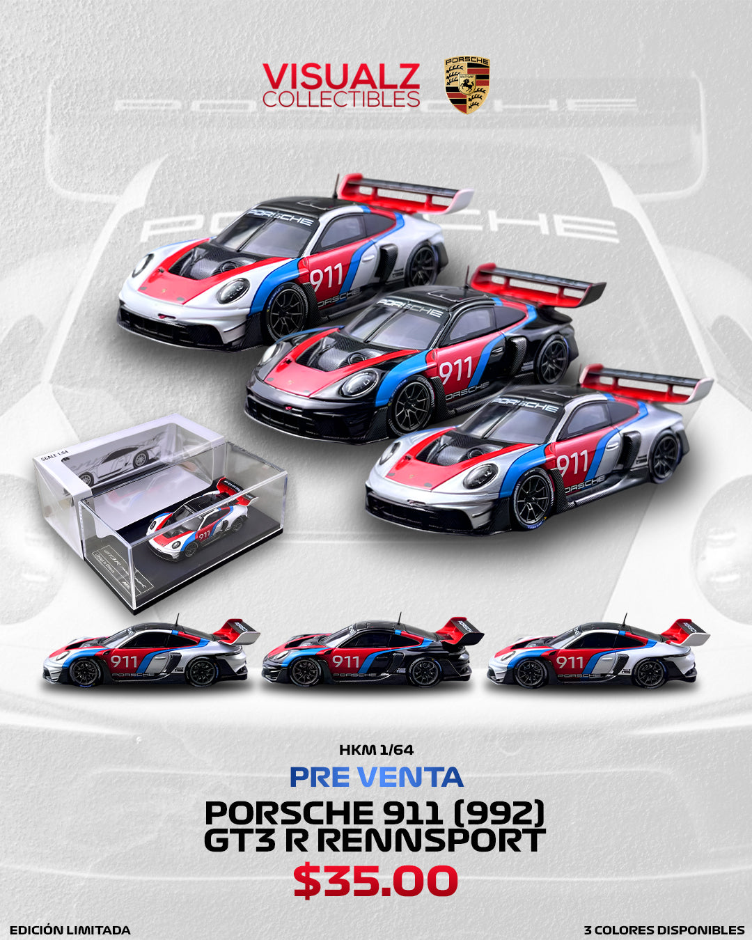 HKM 1:64 / Porsche 911 (992) GT3 R Rennsport