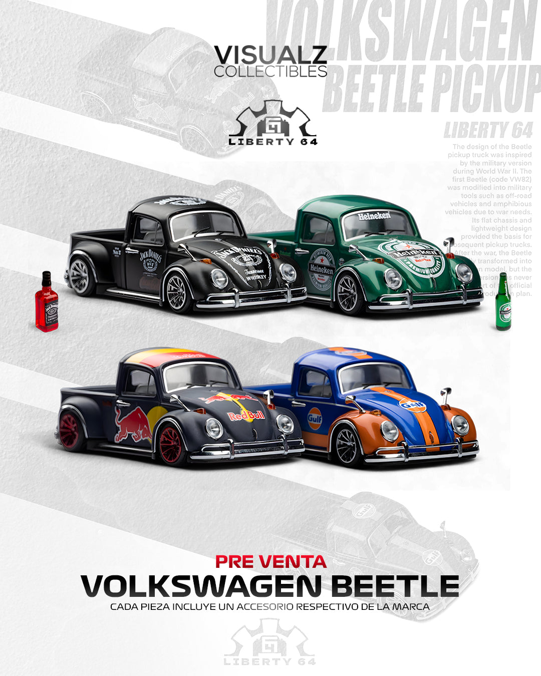 PRE ORDER Liberty64 - Pickup Beetle Full Set de 4