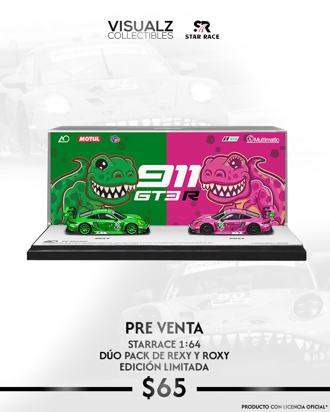 StarRace 1:64 / Duo de Rexy y Roxy Porsches 911 GT3 R
