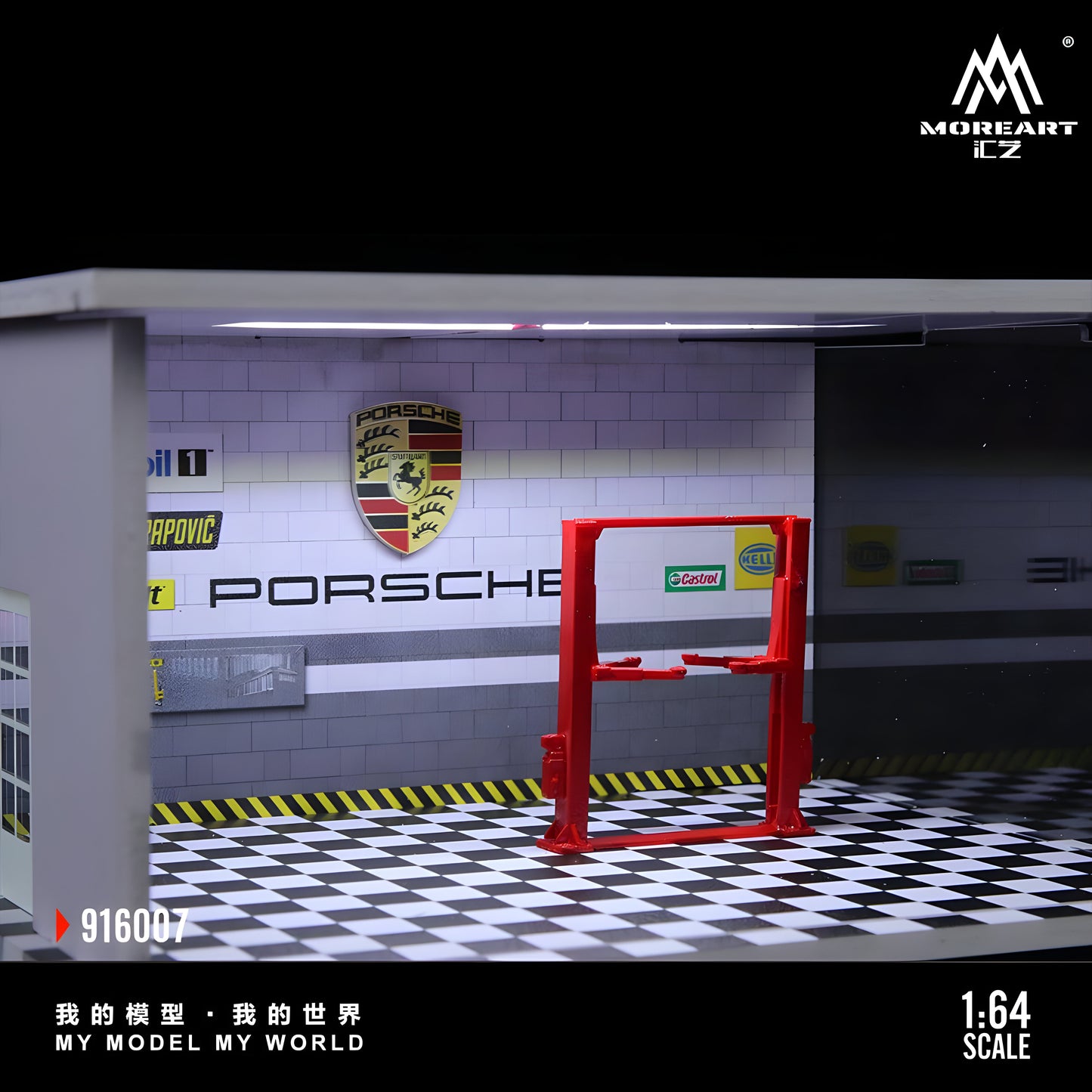 PRE ORDEN MoreArt 1:64 / Diorama Taller de Porsche