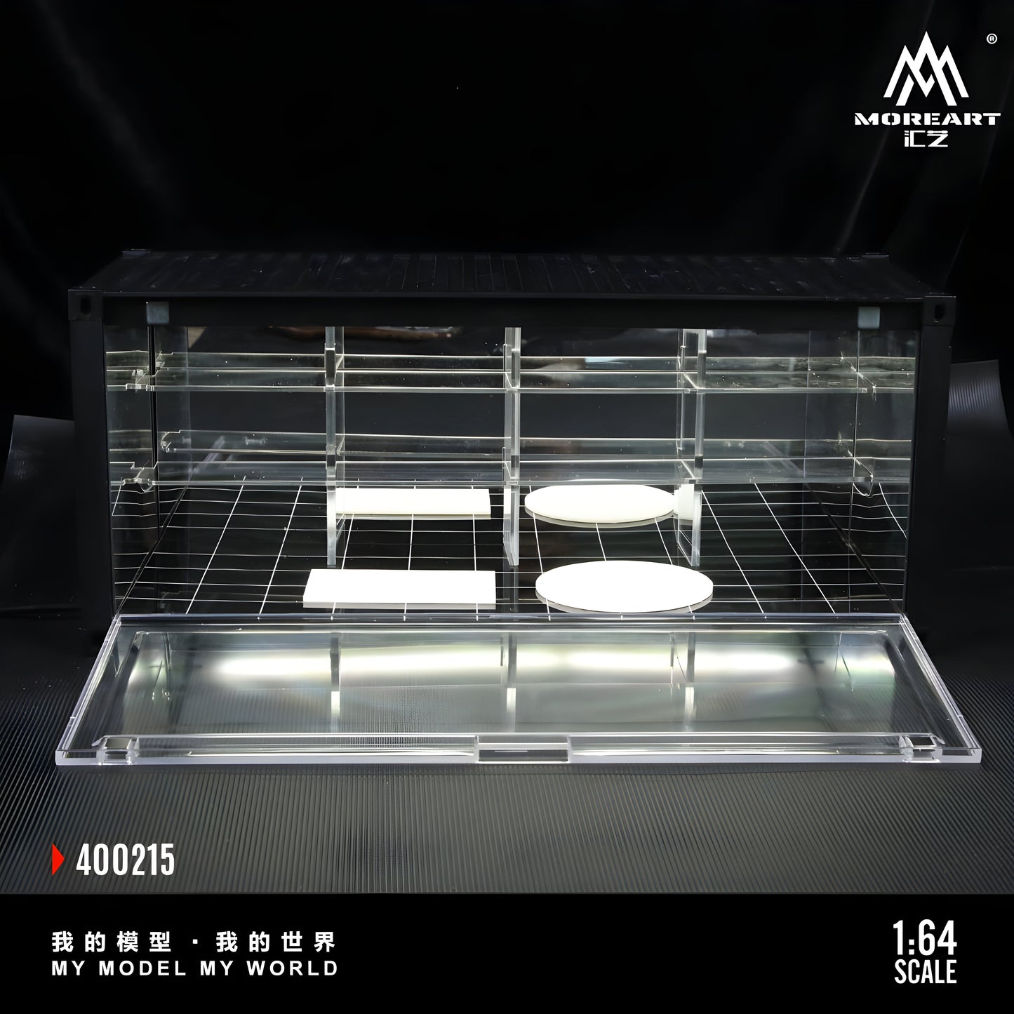 PRE ORDEN MoreArt 1:64 / Exhibidor con forma de Contenedor