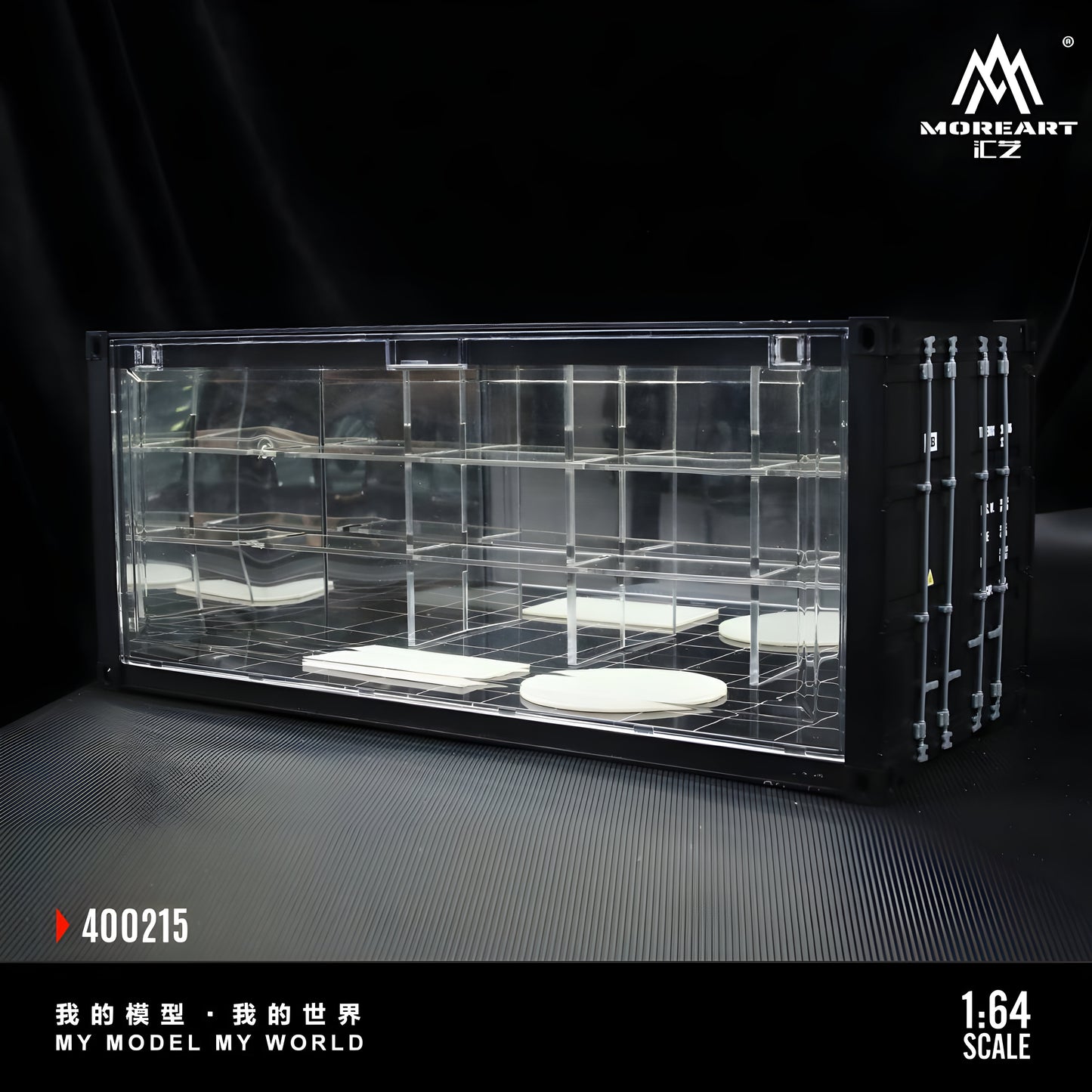 PRE ORDEN MoreArt 1:64 / Exhibidor con forma de Contenedor