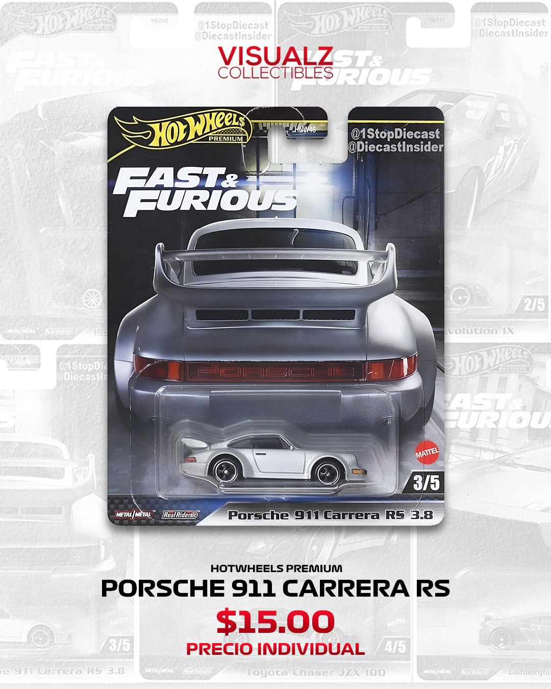 PRE ORDER HotWheels Premium - Set de Rápidos y Furiosos
