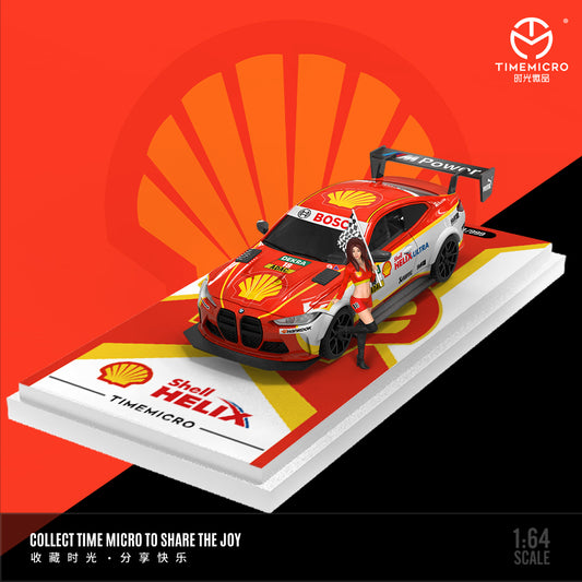 TimeMicro 1:64 / BMW M4 Shell Livery w Figure