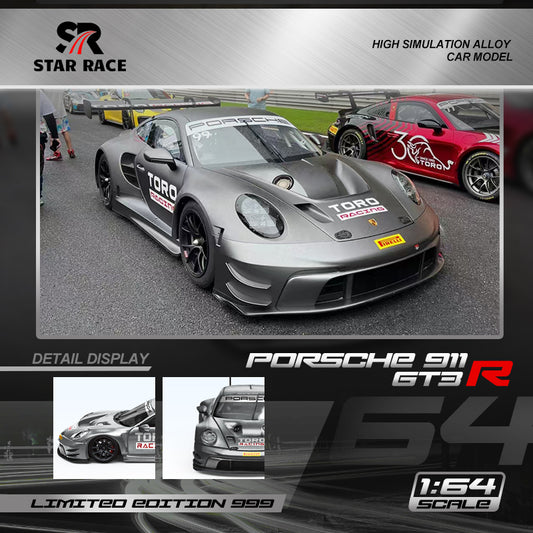 StarRace 1:64 / Porsche 911 GT3 R Matte Plateado Racing