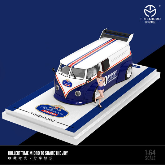 PRE ORDER TimeMicro 1:64 / Volkswagen Kombi Type 1 Rothmans w Figure