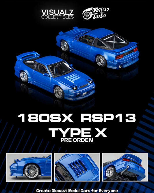 PRE ORDEN MicroTurbo 1:64 / 180SX RSP13 Type X