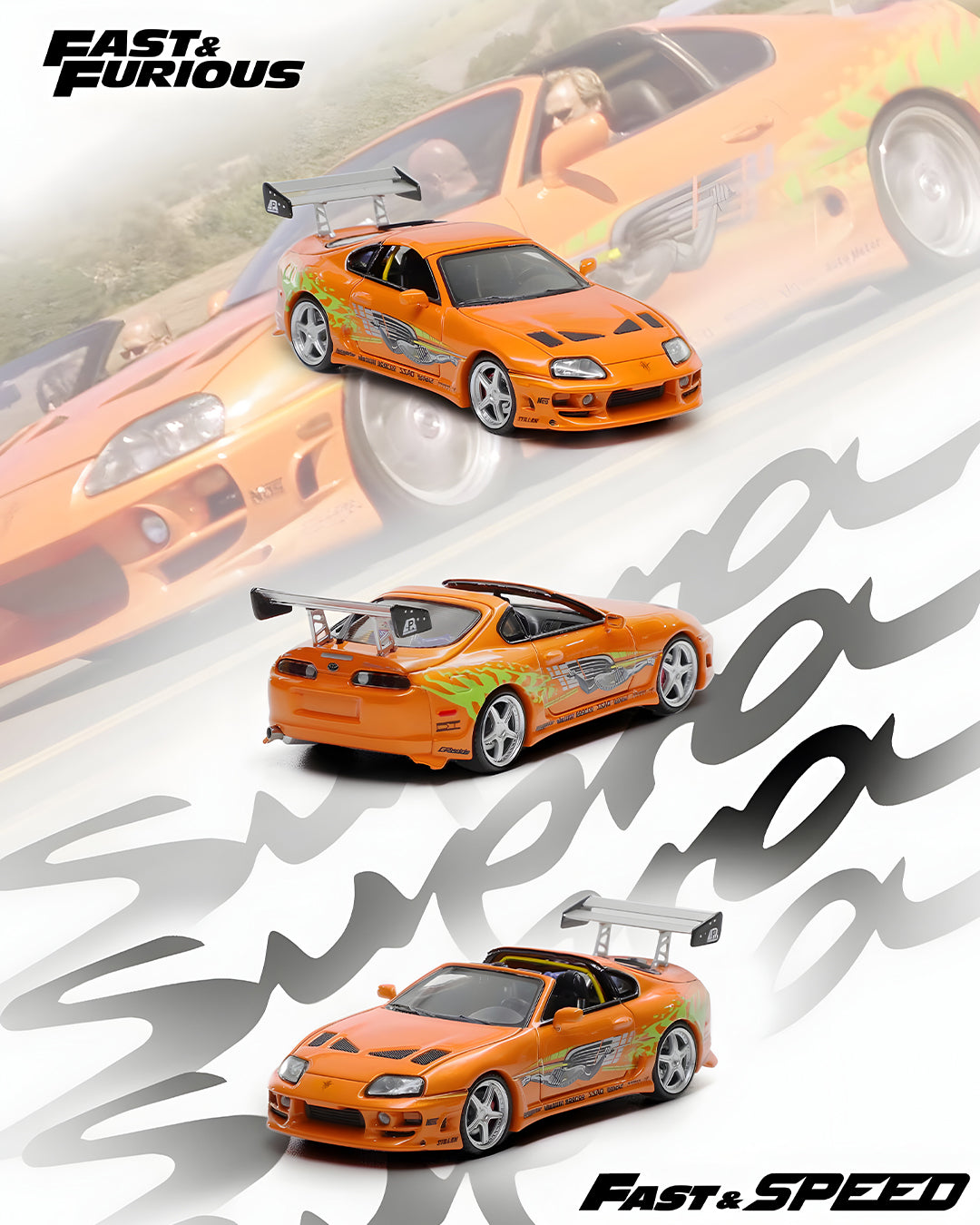 PRE ORDER FastSpeed 1:64 / Toyota Supra Tara A80 Bomex Paul Walker