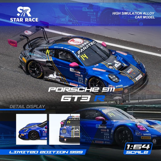 PRE ORDER StarRace 1:64 / Porsche 911 GT3 R GTO Racing Team Blue