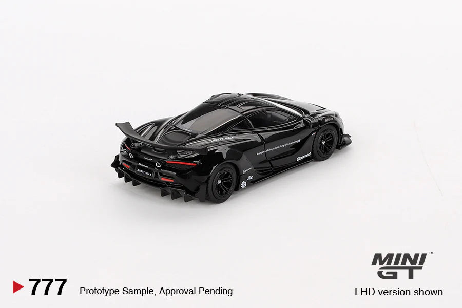 PRE ORDER Mini GT 1:64 / McLaren 720S LB-Works – Black – MiJo Exclusives