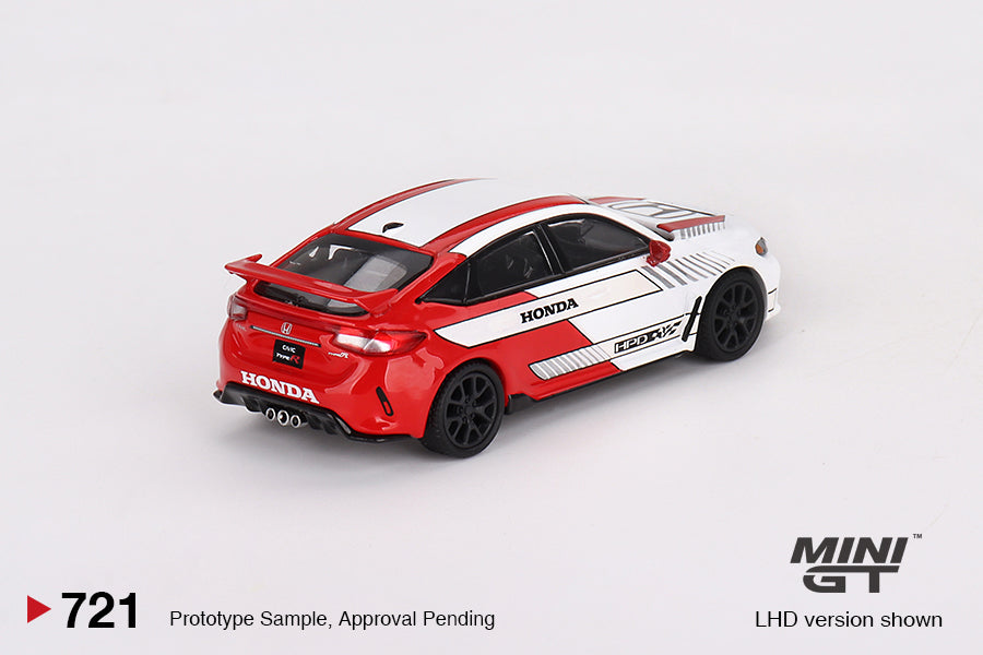 MiniGT 1:64 / Honda Civic Type R #2 2023 Pace Car White #721
