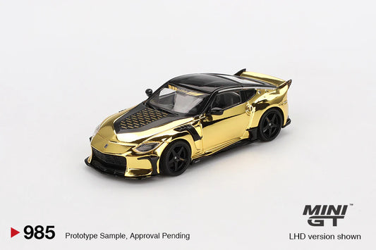 PRE ORDER Mini GT 1:64 / Nissan Z VeilSide FFZ400 – Gold Chrome
