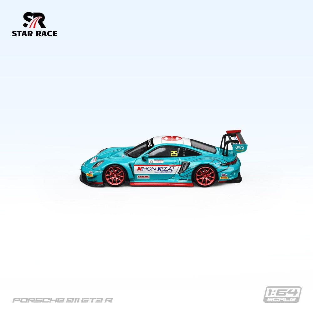 PRE ORDER StarRace 1:64 / Porsche 911 GT3 R GTO Nihon Kizai Aqua