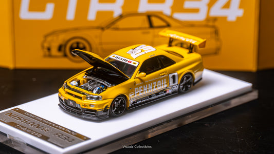 TimeMicro 1:64 / Nissan Skyline R34 Pennzoil Livery Regular