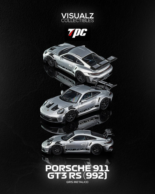 PRE ORDER TPC 1:64 / Porsche 911 GT3 RS (992) Gris Metalico