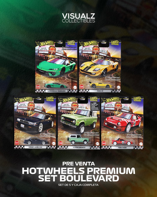 PRE ORDEN HotWheels Premium Boulevard Set