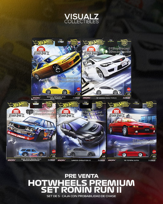 PRE ORDEN HotWheels Premium Ronin Run II Set