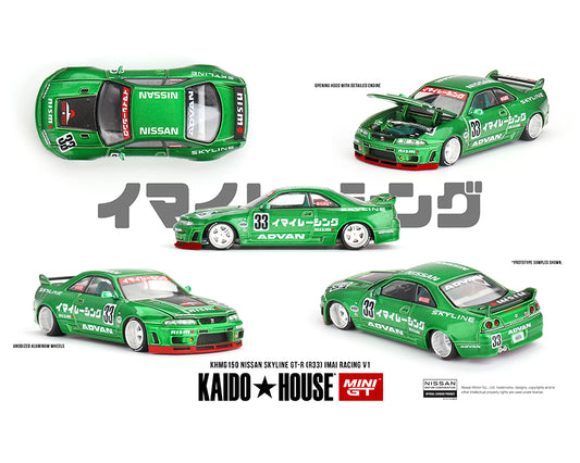 KaidoHouse x MiniGT 1:64 / Nissan Skyline R33 Imai Racing Green